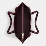 Чанта Coach Mollie Tote croc-embossed leather Dark Wine/Merlot, снимка 4