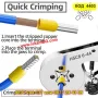 Клещи за кримпване с комплект 2000 бр. кабелни обувки - КОД 4403, снимка 5