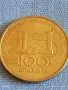 Монета 100 драхми 1997г. Гърция VI Световно първенство по лека атлетика Атина 31456, снимка 1