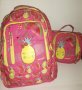 Комплект Ученическа чанта, чанта за хранене, раница Goomby с 4 отделения Pineapple, снимка 1 - Раници - 33933048