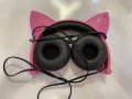 Розови слушалки тип “котка” , снимка 3