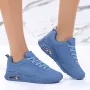 Дамски стилни маратонки в синьо , снимка 1