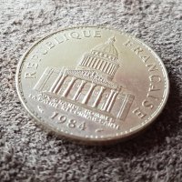 100 франка 1984 Франция СРЕБРО сребърна монета в качество , снимка 5 - Нумизматика и бонистика - 41372999