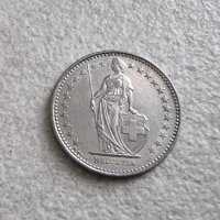 Монети. Швейцария. 2 ,1 , 1/2  франка  и 1 , 5 , 10, 20  рапена. 7 бройки. , снимка 6 - Нумизматика и бонистика - 36789136