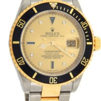 Мъжки часовник Rolex Submariner Two-Tone  Champagne Diamond 16613T, снимка 5 - Мъжки - 41978192