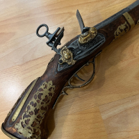 Реплика на кремъчен пистолет, снимка 6 - Антикварни и старинни предмети - 44694677