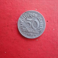 50 пфенинг 1921 Германия стара монета , снимка 3 - Нумизматика и бонистика - 41688129