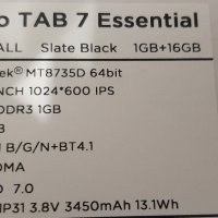 Таблет Lenovo TAB 4 essential 7" 7304х  1Gb ram 16 Gb rom, снимка 10 - Таблети - 42500168