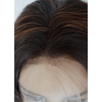 Къса на вълни кестенява лейс фронт перука Бри, снимка 6 - Аксесоари за коса - 29729560