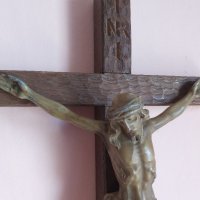Стар кръст , Исус Христос 50х26см , снимка 10 - Други ценни предмети - 41394552