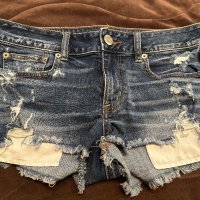 Уникални дънкови панталонки, снимка 1 - Къси панталони и бермуди - 41536352