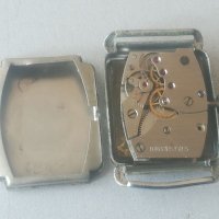 Ретро часовник. Vintage watch. Military. Tank. DAEMONT antimagnetic 15 jewels. Swiss made. Мъжки, снимка 6 - Антикварни и старинни предмети - 40601266