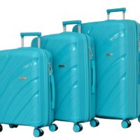 Куфари от полипропилен в три размера, няколко цвята, КОД: 4002, снимка 3 - Куфари - 41861294