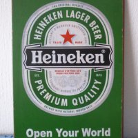 метална табела Heineken, снимка 5 - Колекции - 34362846