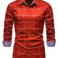 Мъжка елегантна риза с дълъг ръкав, 3цвята - 023, снимка 3 - Ризи - 41387543