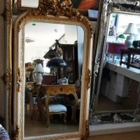 Голямо огледало "Луи XV" (бяло / златно), снимка 3 - Огледала - 39999156
