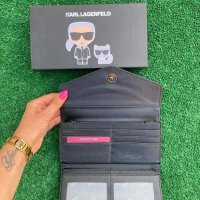 Луксозно черно портмоне  Karl Lagerfeld   /SG45TI, снимка 2 - Портфейли, портмонета - 40824180