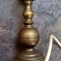 Ретро бронзова настолна лампа, снимка 6 - Настолни лампи - 35835355