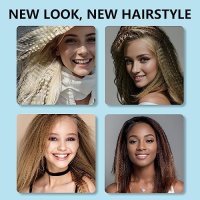 Нова преса за коса с титаниево-керамични плочи за оформяне на прически за жени, снимка 2 - Преси за коса - 41394351