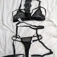 Секси еротичен комплект с жартиер , снимка 4 - Бельо - 41794183