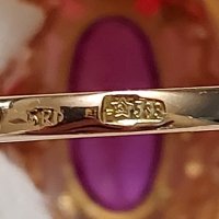 Златен руски пръстен с александрит, снимка 4 - Пръстени - 40201412