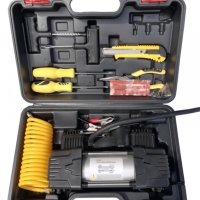 Комплект "Пътна помощ" - компресор за гуми с LED фенер, маркуч за въздух и инструменти, снимка 4 - Други инструменти - 40889758