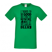 Мъжка тениска I Tried To Be Good But There Was Beer,Бира,Бирфест,Beerfest,Подарък,Изненада,Рожден Де, снимка 5 - Тениски - 36378026