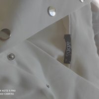 Бял комплект с блуза и панталон, снимка 2 - Комплекти - 39193883