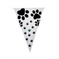 Парти банер за рожден ден на домашен любимец с принт на лапички Аксесоари за рожден ден на куче/коте, снимка 1 - За кучета - 38652036