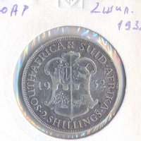 ЮАР 2 шилинга 1932 година, снимка 1 - Нумизматика и бонистика - 38668591