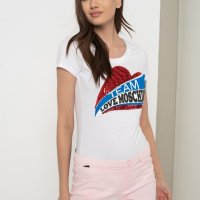 Дамска тениска Love Moschino S размер, снимка 2 - Тениски - 41993694
