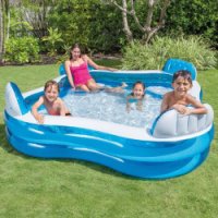 Семеен надуваем басейн със седалки, снимка 1 - Басейни и аксесоари - 41387706