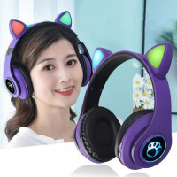 ✨Светещи Bluetooth Слушалки CATS, снимка 4 - Слушалки и портативни колонки - 36361369