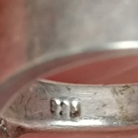  Красив сребърен пръстен със седеф 1НS, снимка 7 - Пръстени - 44389294