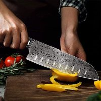 Нов 7-инчов кухненски нож от немска стомана ергономична дръжка Домакинство, снимка 6 - Други стоки за дома - 41850902