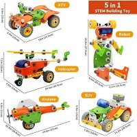 Нов STEM Комплект играчки за Строителство Деца Момичета Момчета Подарък, снимка 8 - Други - 42548107