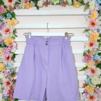 Дамски къси панталони лилаво , снимка 1 - Панталони - 41835231