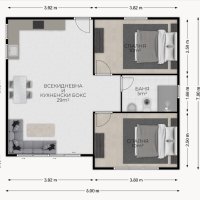 СГЛОБЯЕМА КЪЩА С МЕТАЛНА КОНСТРУКЦИЯ - 54m² , снимка 9 - Дамски парфюми - 41646330