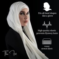 Нов Хиджаб шал за жени/еластичен лек мек бамбук и памук, снимка 3 - Други - 41720742