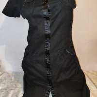 Черна рокля тип риза р-р S , снимка 8 - Рокли - 41698398