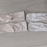 Тънки чорапи против пързаляне, снимка 1 - Бебешки чорапи - 35845999
