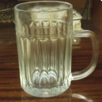 Руски стъклени чаши за бира халби, снимка 1 - Антикварни и старинни предмети - 41117561
