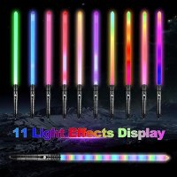 Нов светлинен меч с 11 цвята и звук USB акумулаторен Деца Подарък, снимка 2 - Други - 42415540