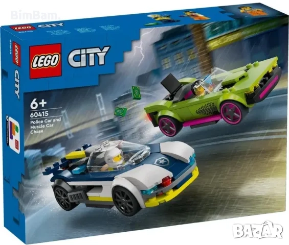 Конструктор LEGO® City Police 60415 - Преследване с полицейска кола / 213 части, снимка 1