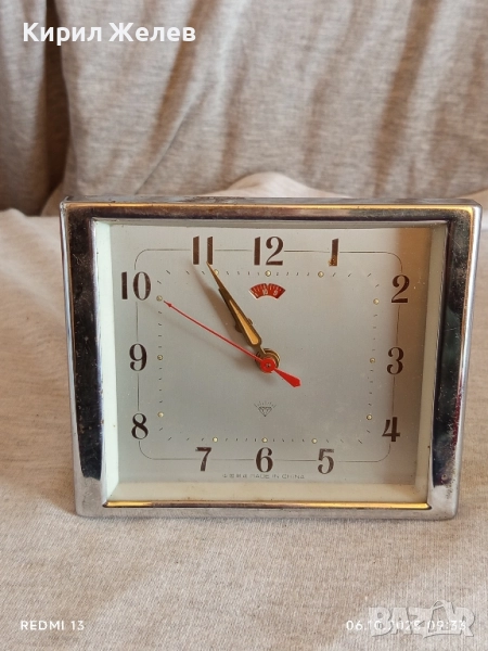 Стар механичен будилник CHINA много запазен за КОЛЕКЦИЯ ДЕКОРАЦИЯ 49187, снимка 1
