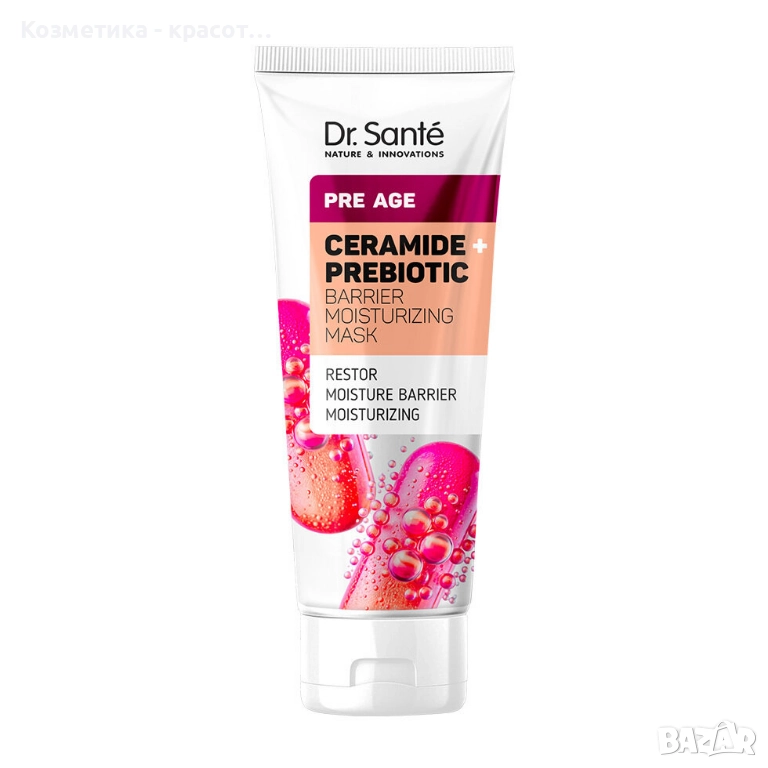 Dr. Sante PRE AGE Овлажняваща маска със серамиди и пребиотици за укрепване на бариерата, 75 мл, снимка 1