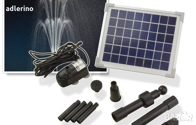 Соларна фонтанна помпа SP500, соларно пръскало, соларно фонтанче, фонтан за езерце, снимка 1