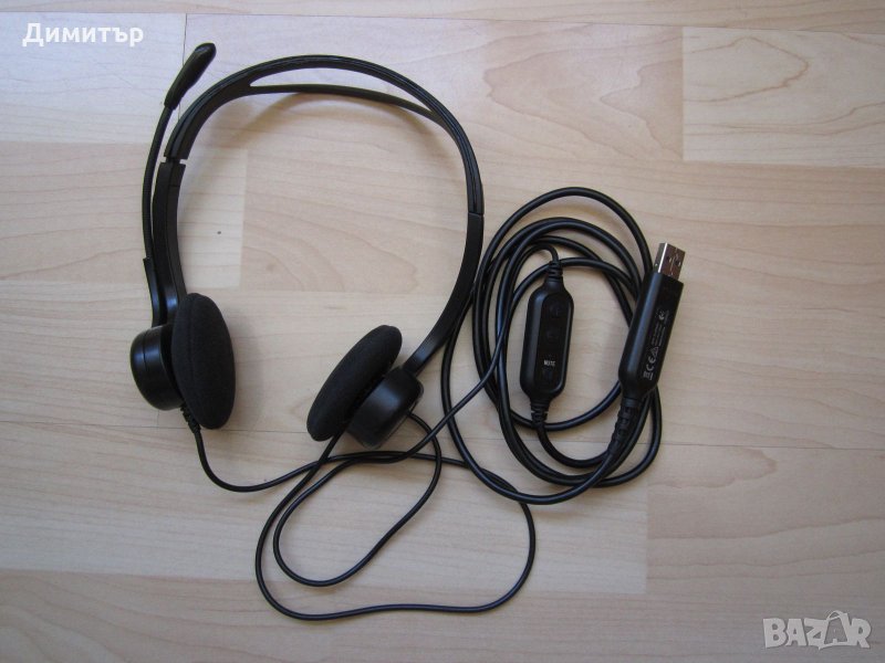 Слушалки с микрофон Logitech PC 960, USB, снимка 1