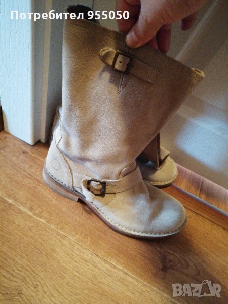 Боти от естествен велур, снимка 1