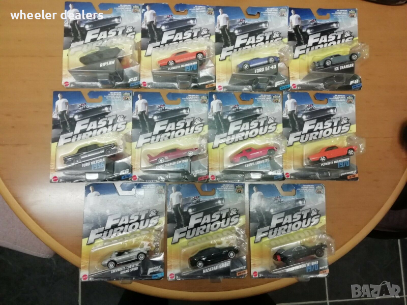 Метални колички Mattel Fast & Furious в мащаб 1:50, снимка 1